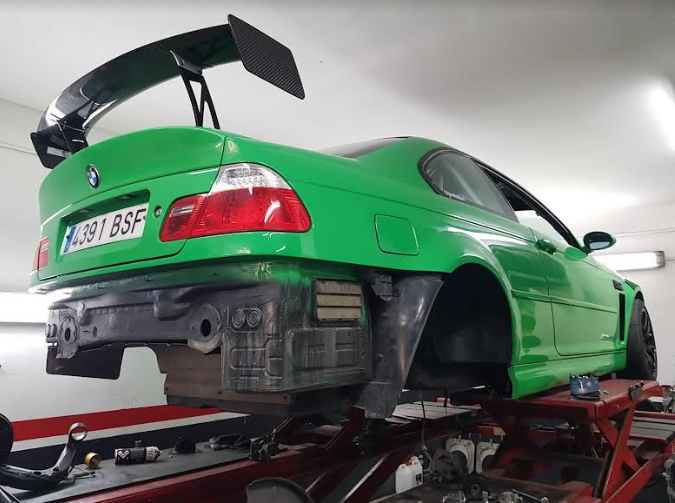 coche verde bmw